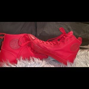 Men’s all red converse high top